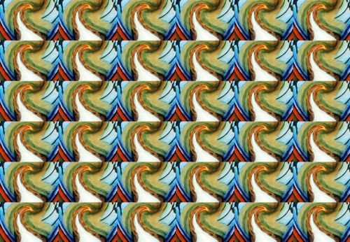 Abstract Bird Repeat Pattern
