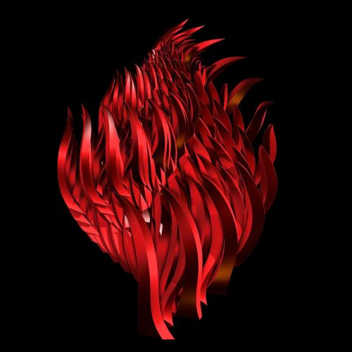 abstract flames red fire