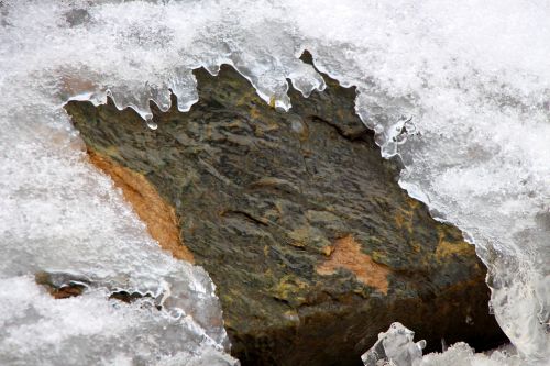 Abstract Ice And Rock