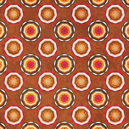 Abstract Mandala Seamless  Pattern