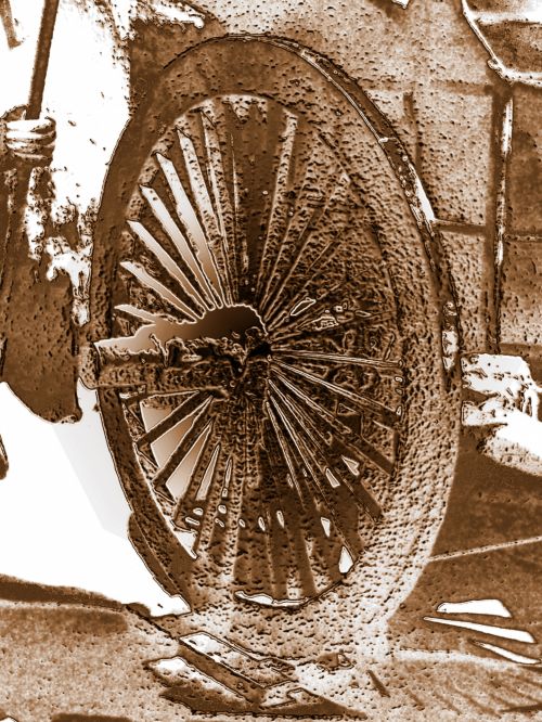 Abstract Of Chariot Wheel