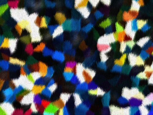 abstract painting color fur