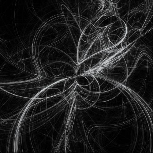 Abstract Swirls Black And White