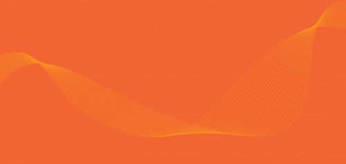 Abstract Wavy Lines Orange