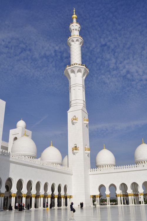 abu dhabi grand mosque sun