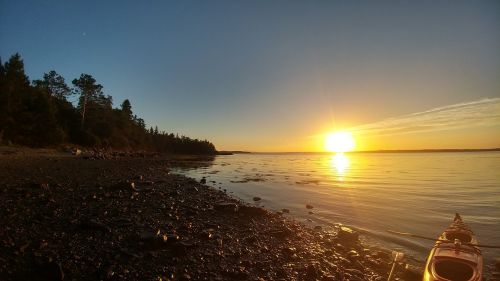 acadia ocean sunset