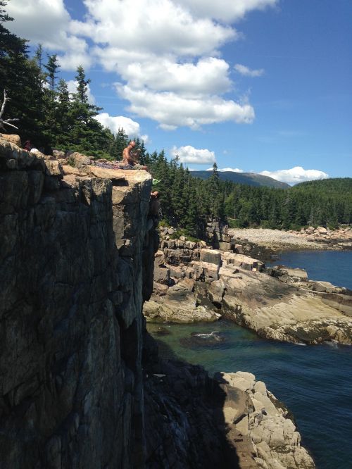 acadia national park otter cliff climbing