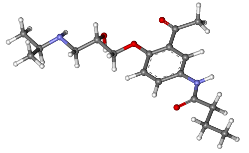 acebutolol beta blocker molecule