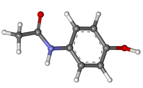 acetaminophen molecule structure