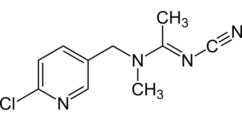 acetamiprid molecule structure