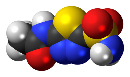 acetazolamide diuretic drug molecule