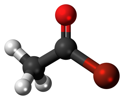 acetylbromide molecule structure