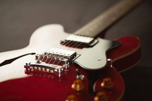 acoustic close-up electric guitar