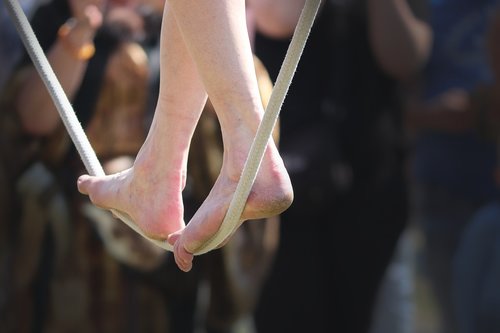 acrobat  rope dancer  balance