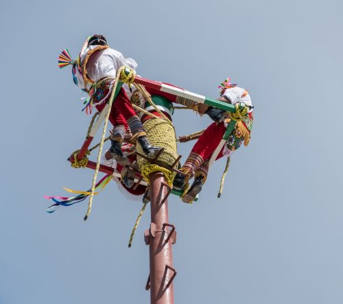 acrobats aerial performance costa maya