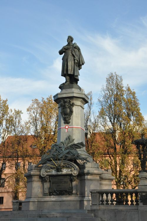 adam mickiewicz warsaw monument