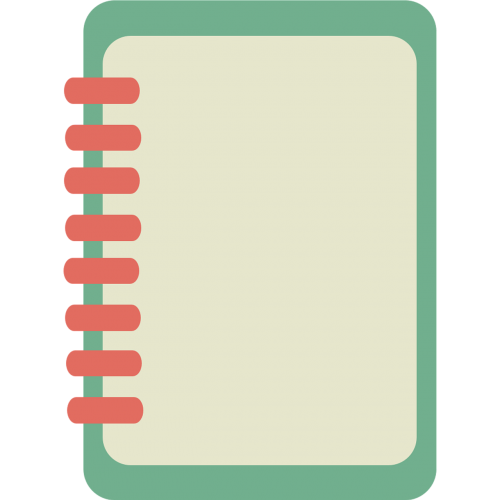 address book notebook drawing