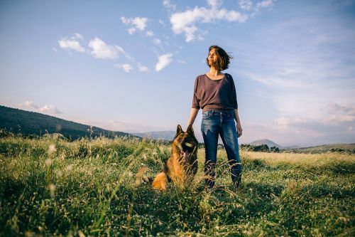 adult beautiful countryside