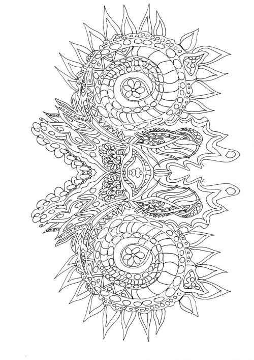 adult coloring page coloring book