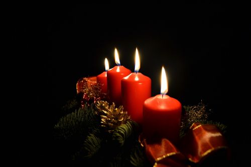 advent candles light