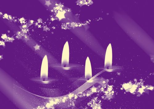 advent candles christmas time