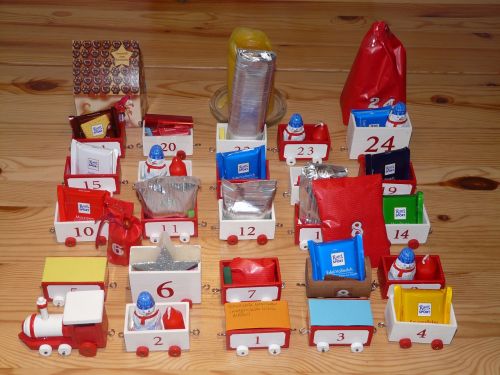 advent calendar train gifts