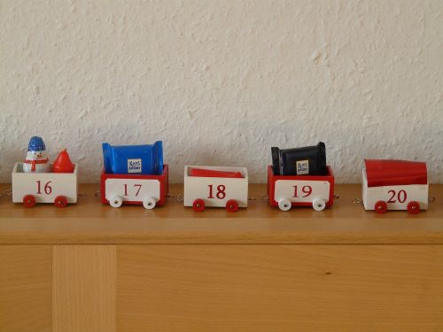 advent calendar train gifts