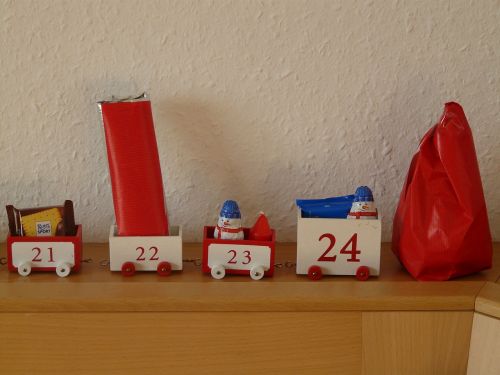 advent calendar train gifts