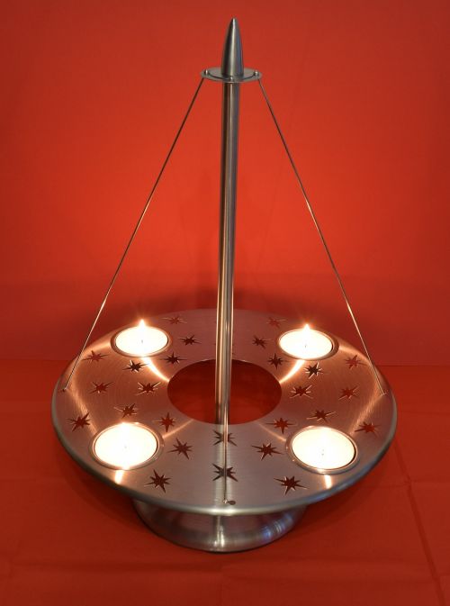 advent wreath modern stainless steel