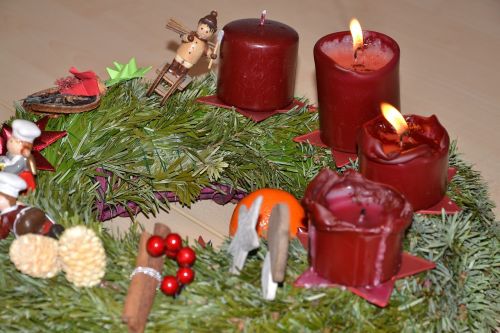 advent wreath before christmas contemplative