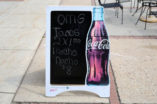 advertise sign coke