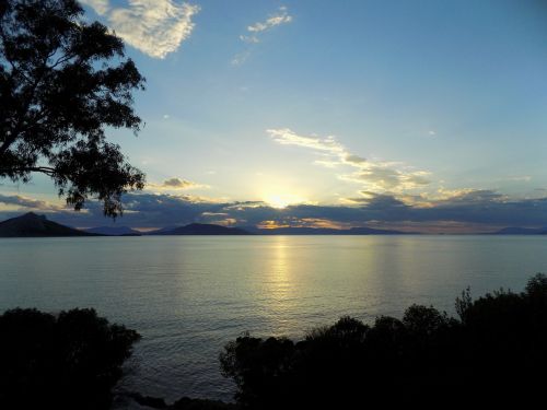 aegina island greece sunset