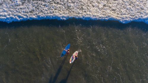 aerial people surf