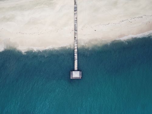 aerial water beach