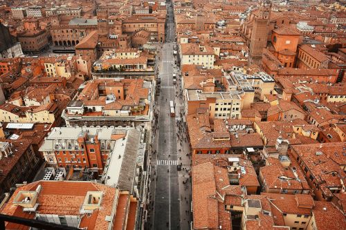 aerial view city