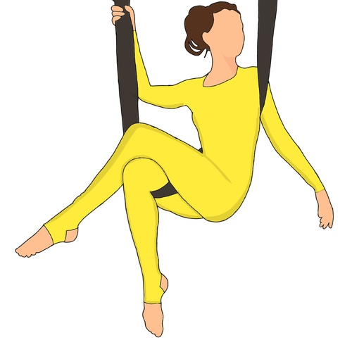 aerial  pose  woman