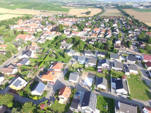 aerial view zotzenheim drone