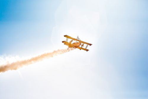 aerobatic plane smoke
