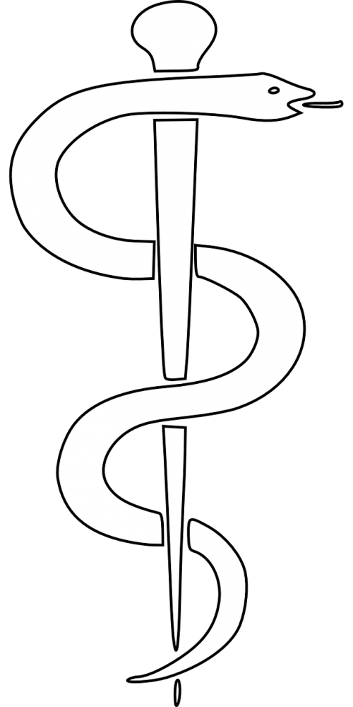 aesculapian staff rod of asclepius health