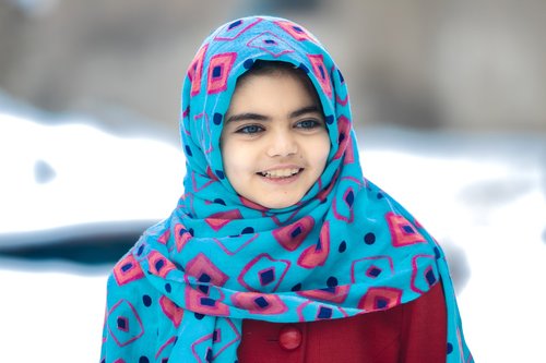 afghan girl  portrait  face