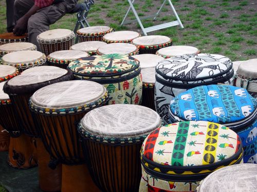 africa drums colorful