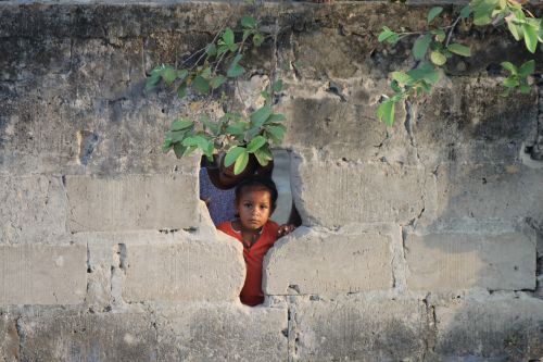 africa wall child