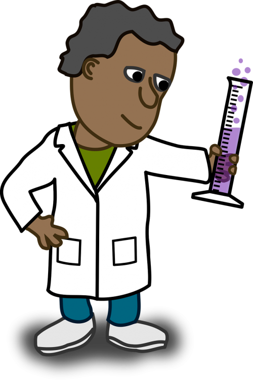 african cartoon chemist