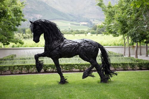 african art statue heavy horse
