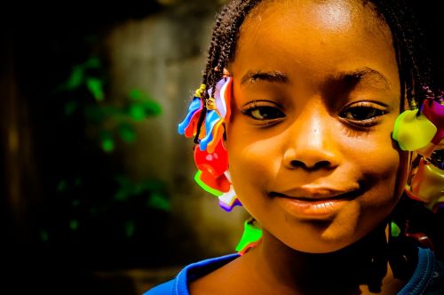 african child innocent beautiful face