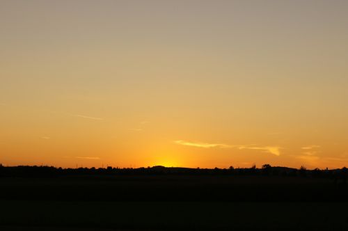 afterglow sunset evening sky