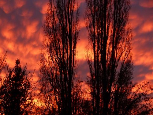 afterglow sunset evening sky