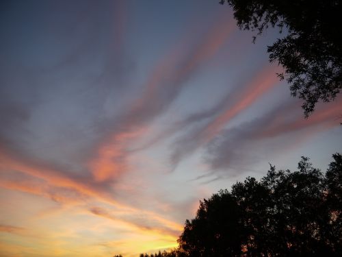 afterglow sunset evening sky