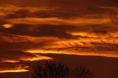 afterglow sunset evening sky