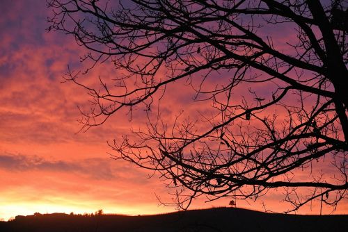 afterglow nature sunset